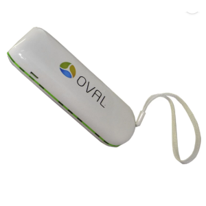Powerbank Oval 2600MaH with Micro cable