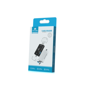 Mikuso CRD-011 USB 2.0 6-in-1 Multi-Function Card Reader – SD, MicroSD, CF, MS with USB, Type-C & Micro USB